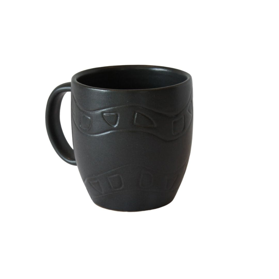 Rounded Mug with Yalok (River Dwellers) - Charcoal